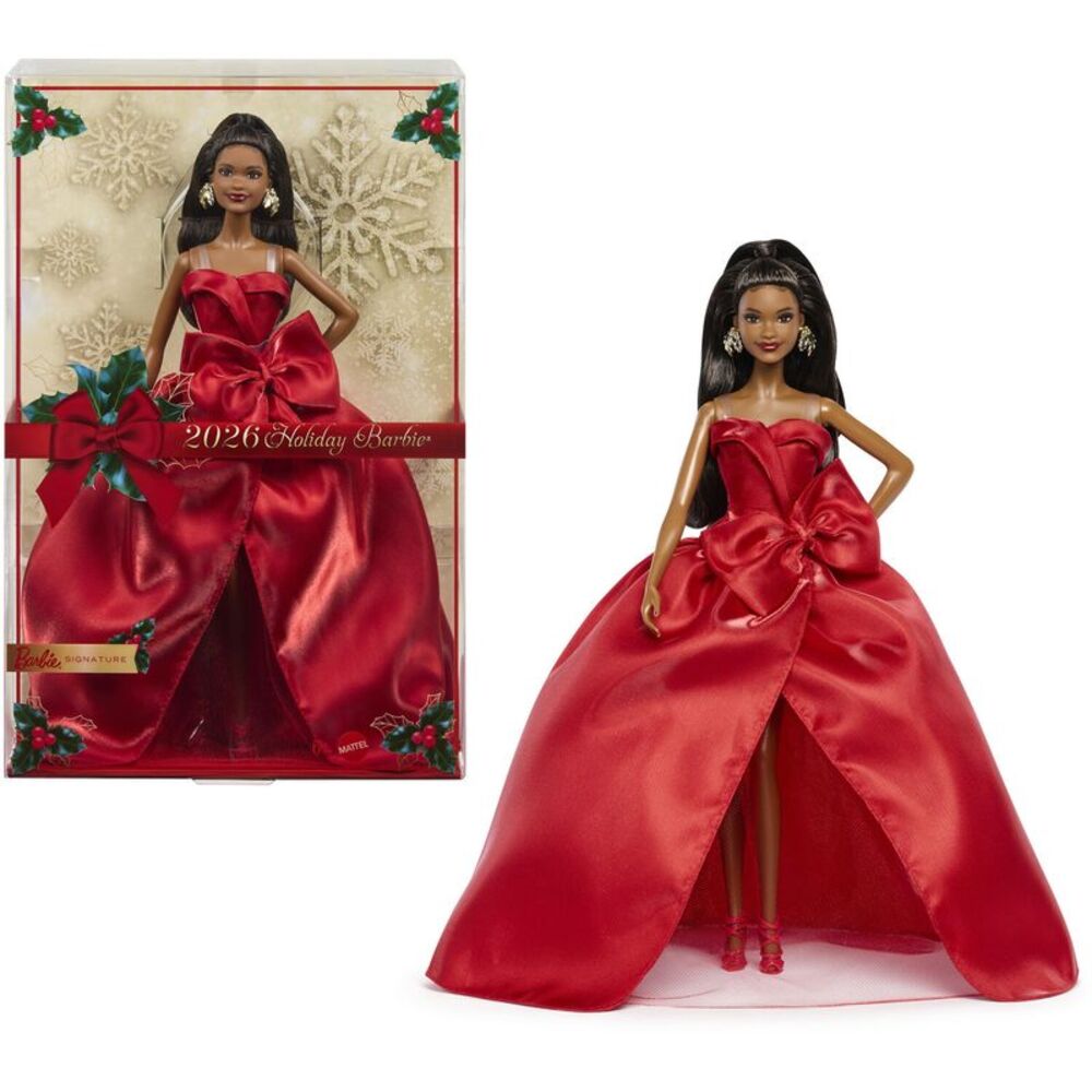 Barbie Signature 2026 Holiday Barbie, Black COLLECTIBLES